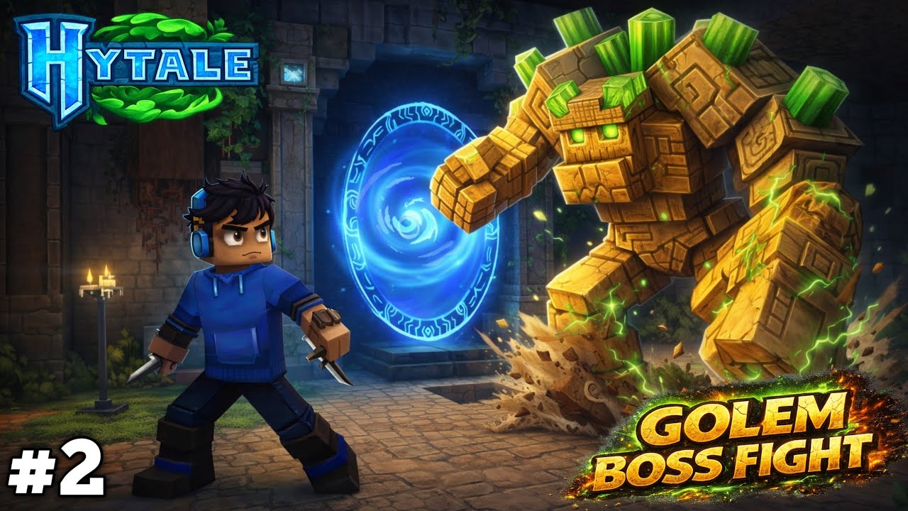 This Golem Almost Destroyed Me 😱 | Hytale Boss Fight
