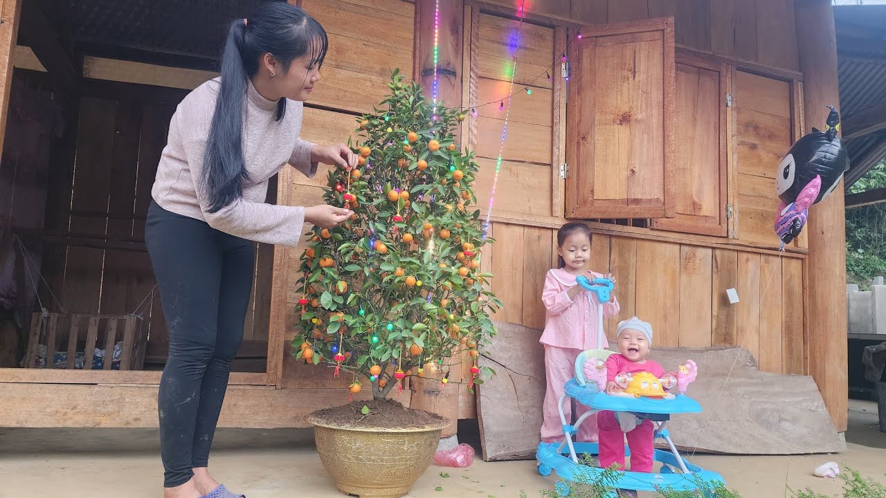 Celebrating the first Lunar New Year with my little daughter.