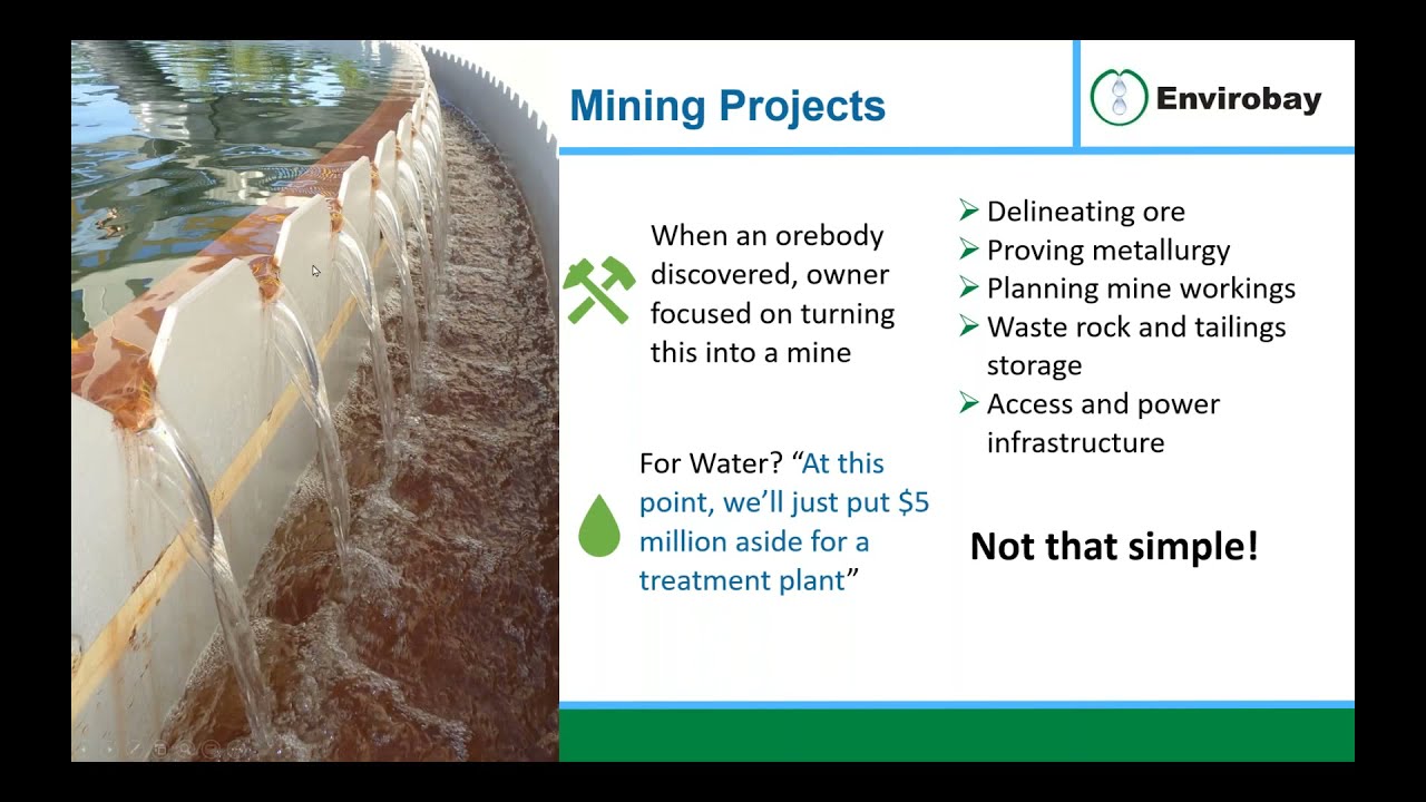 The Importance of Planning for Mine Water Management and Treatment