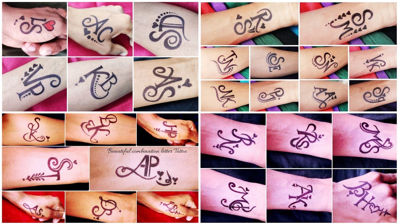 Best couple letter tattoo for tattoo lover