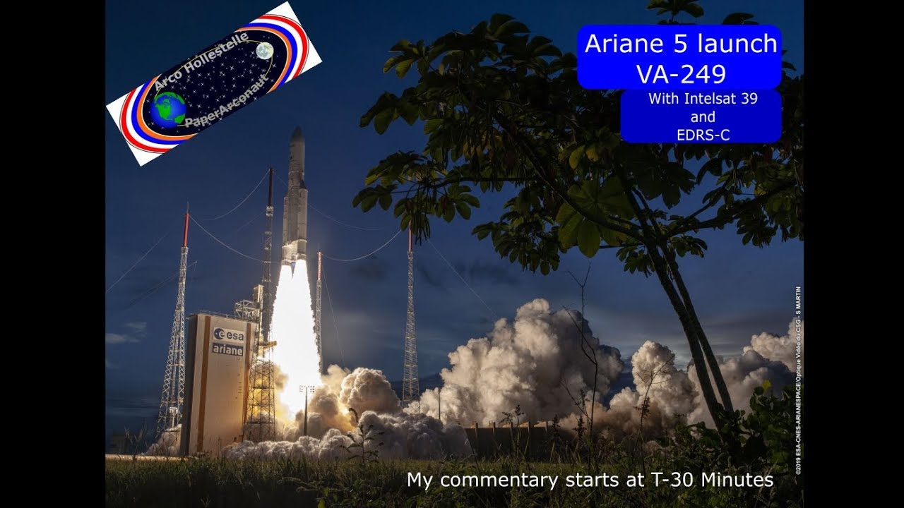 Ariane 5 launch with Intelsat 39 and EDRS-C