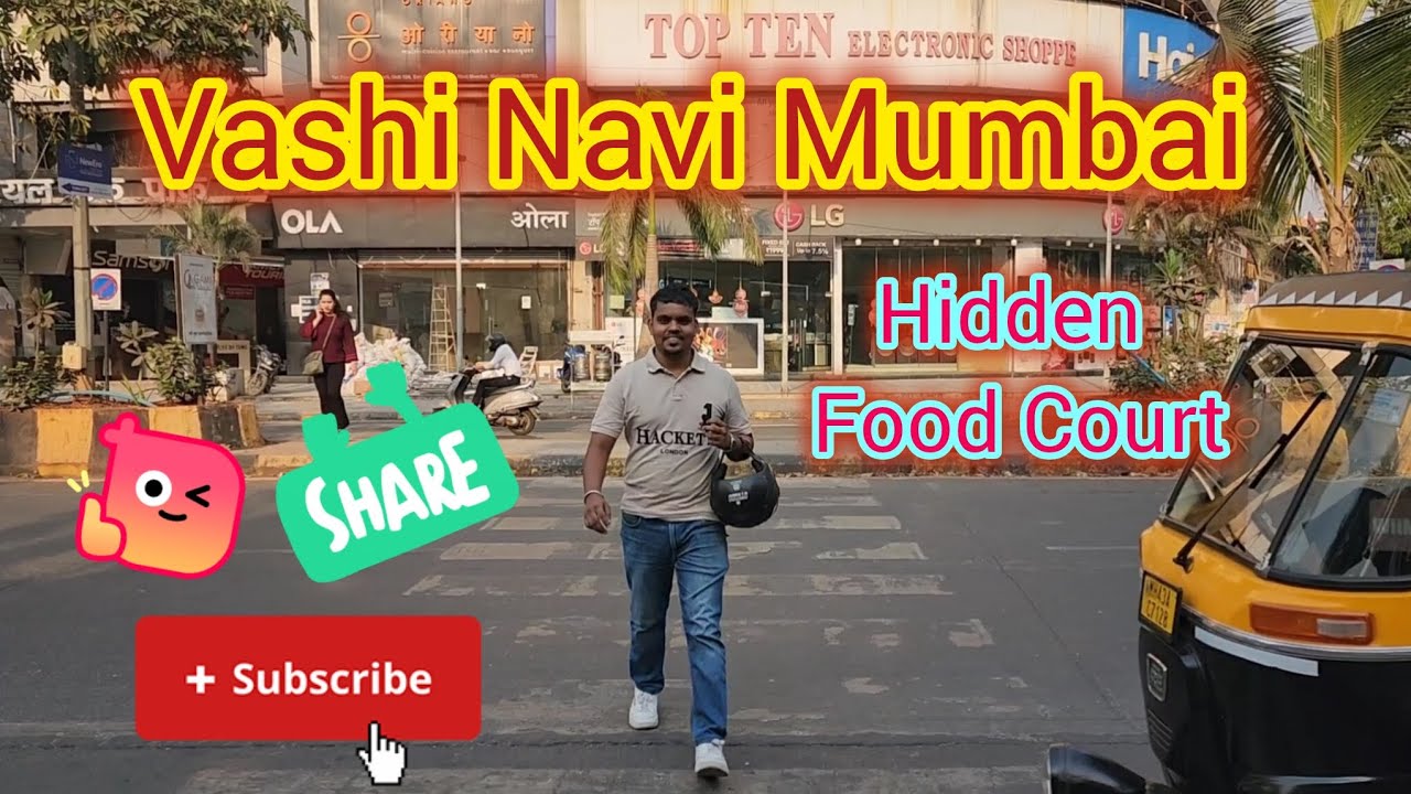 Budget Street Food in Vashi | Navi Mumbai Food Court Tour | Hidden Food Court🍲😋