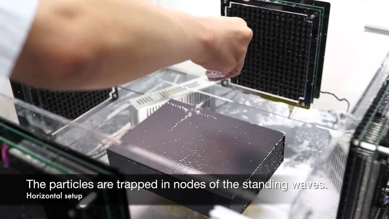 Three Dimensional Mid Air Acoustic Manipulation