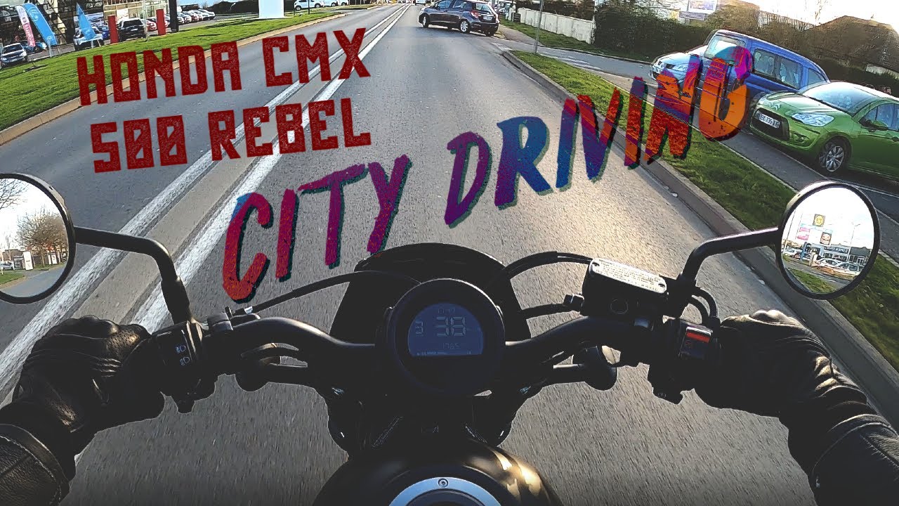 Honda CMX 500 Rebel - POV - City driving