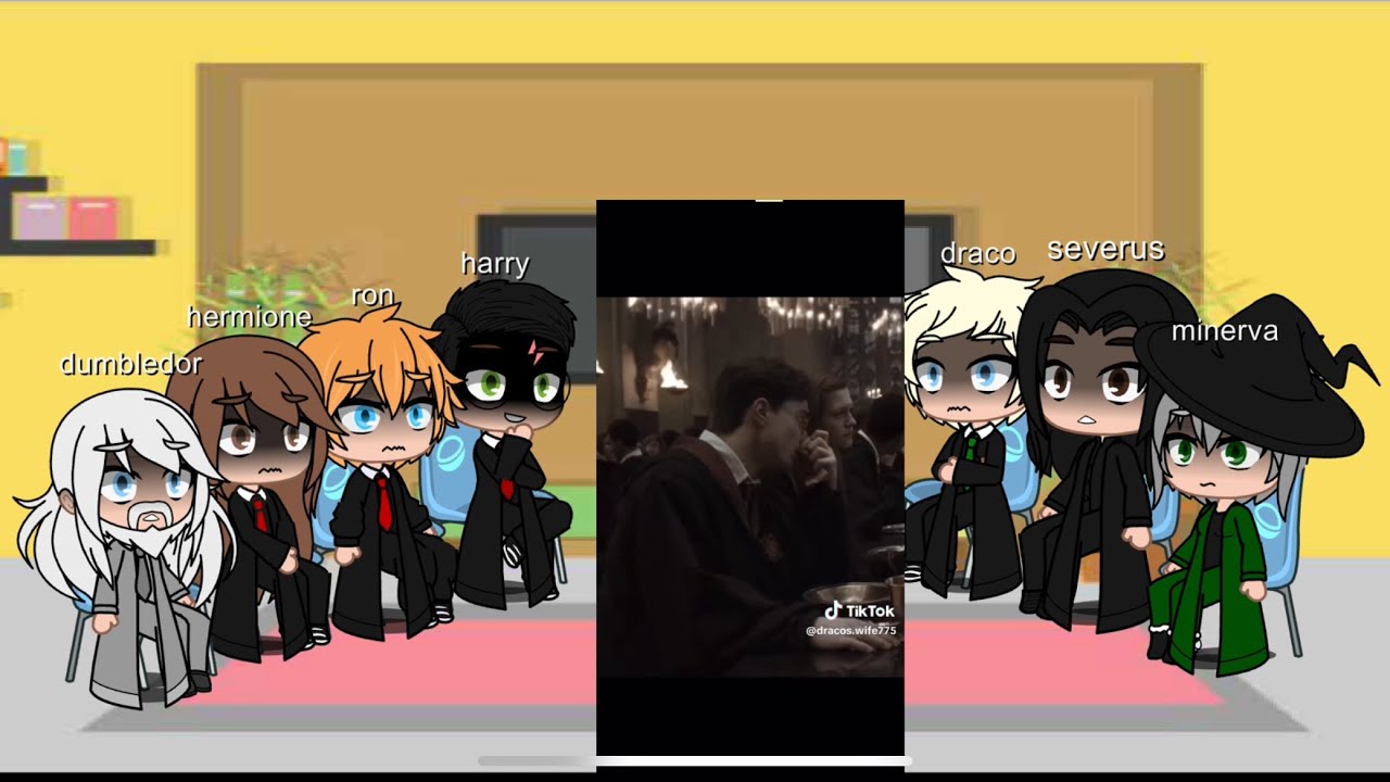 Hp: Golden trio, Draco , professors react to the order of the phoenix (set at the start of the movie