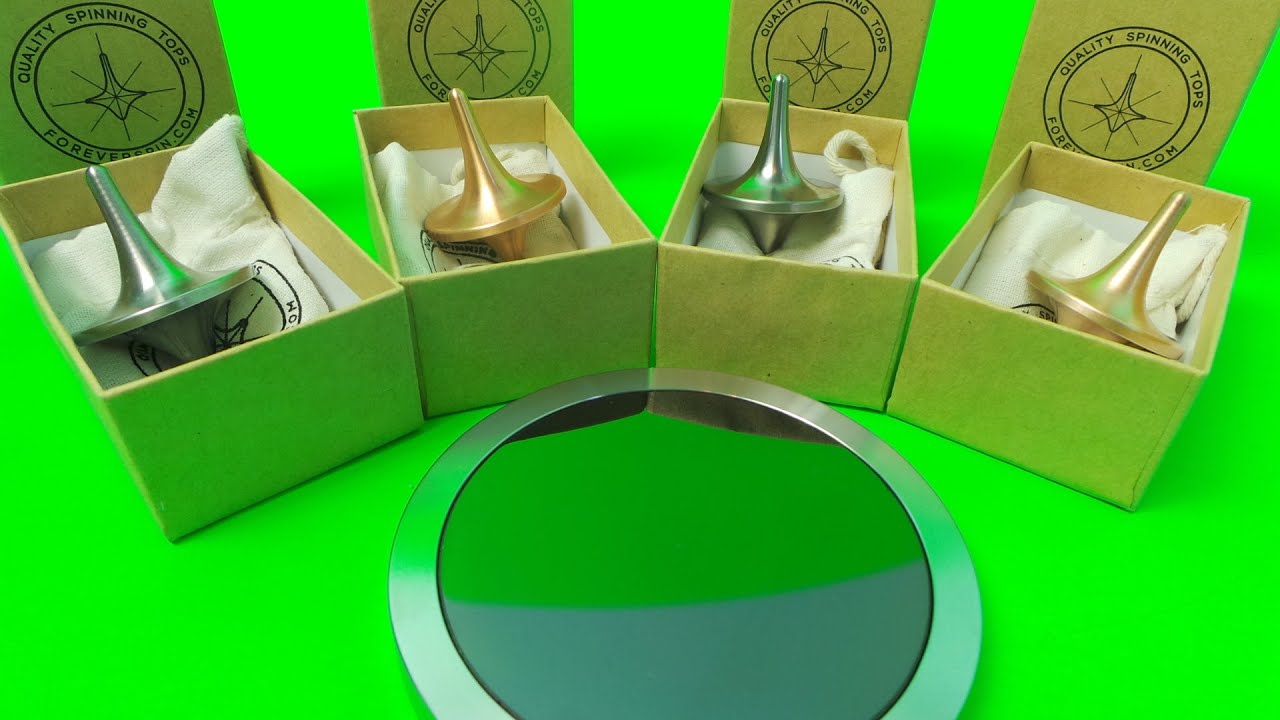 ForeverSpin™ World Famous Metal Spinning Tops Unboxing ; Titanium, Rose Gold, Copper & Steel