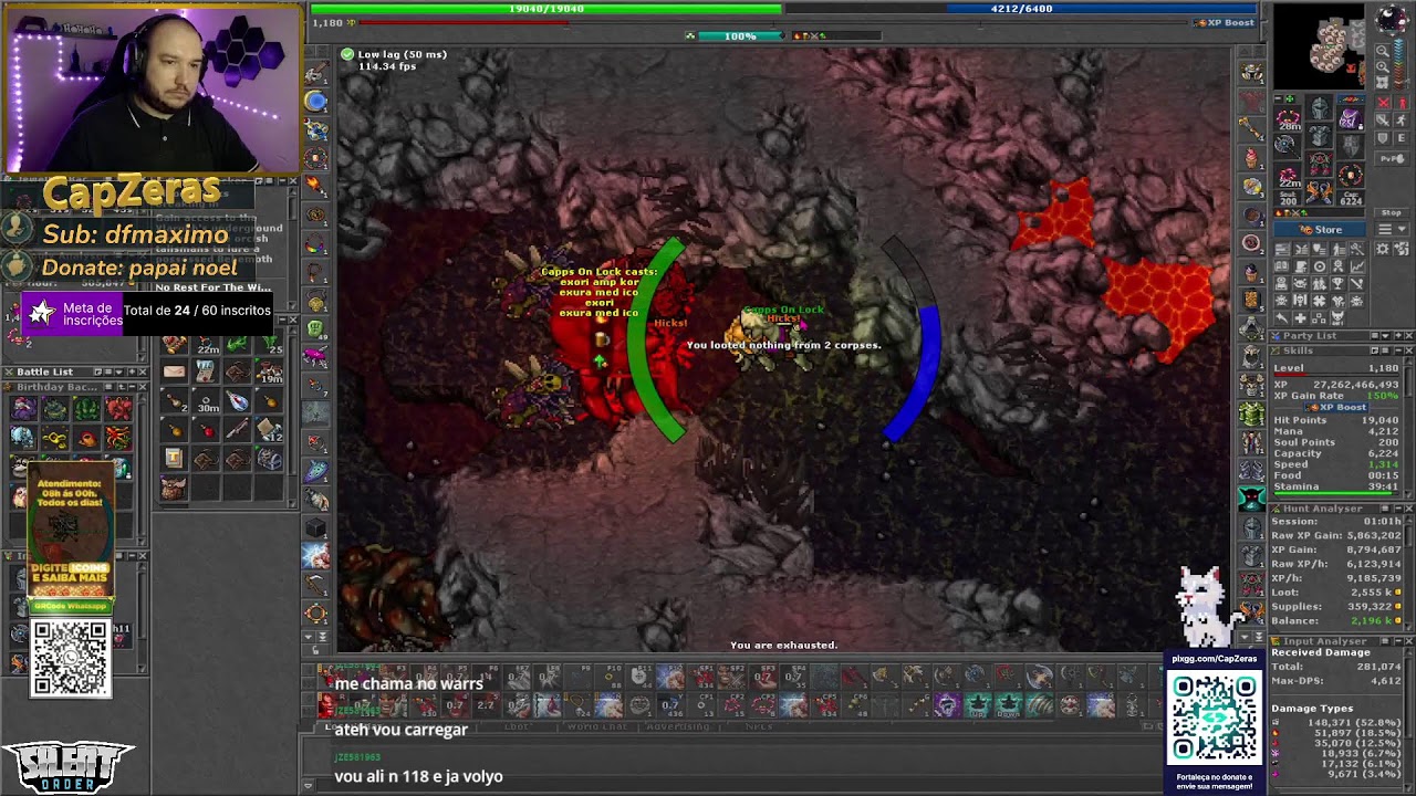 Sua noite começa aqui!!! - Live - Tibia - Boss e Hunt 04 de Janeiro- EK/MS - Yonabra/Belobra