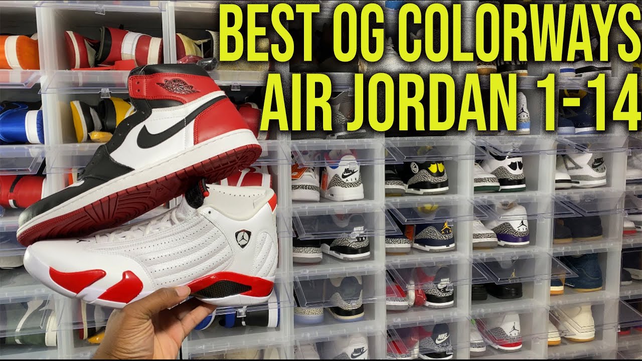 GREATEST AIR JORDAN ORIGINAL COLORWAYS OF ALL TIME JORDAN 1-14