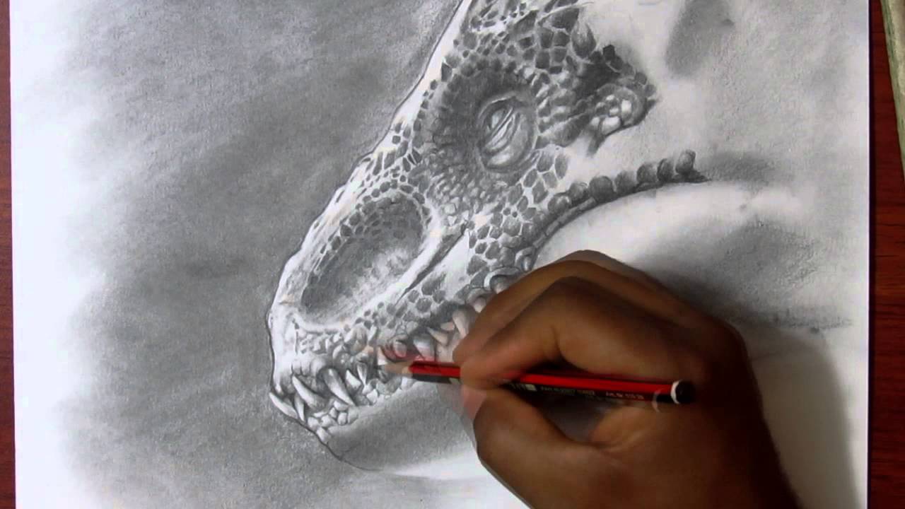 Dibujando al Indominus Rex de Jurassic World