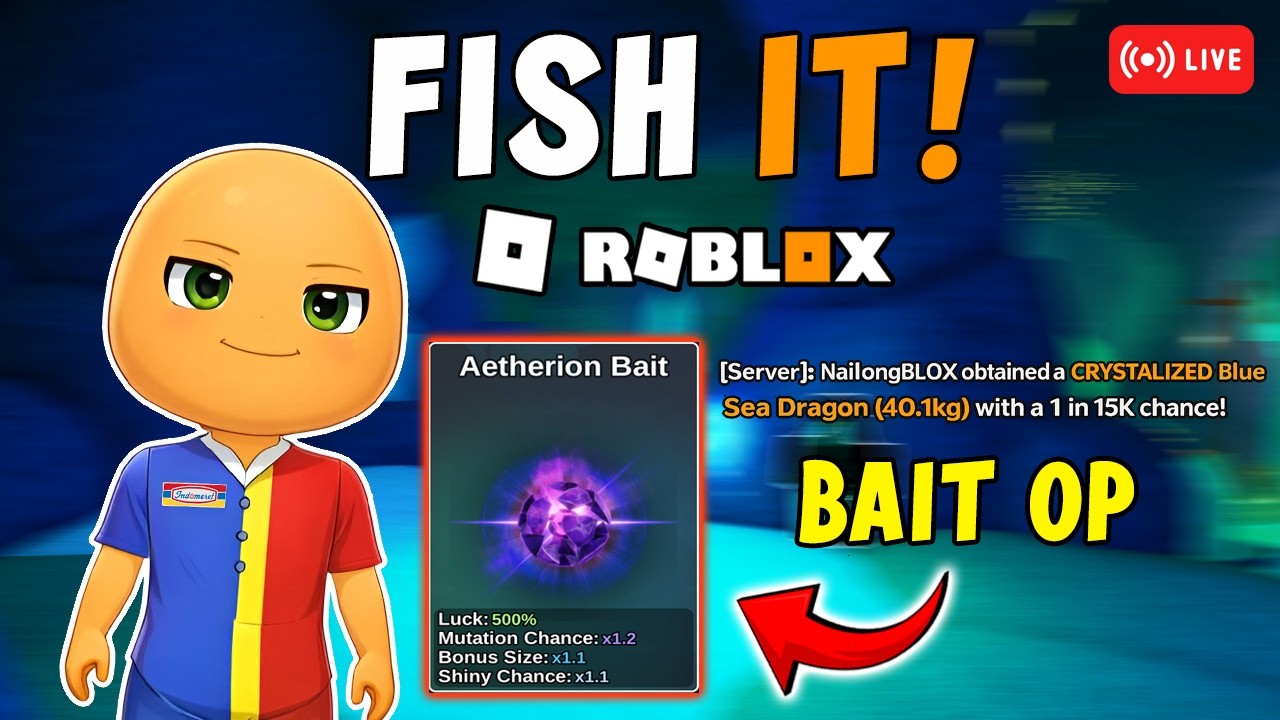 AKHIRNYA AKU MENDAPATKAN AETHERION BAIT PALING OP‼️#LONGTHON2 - FISH IT! ROBLOX INDONESIA