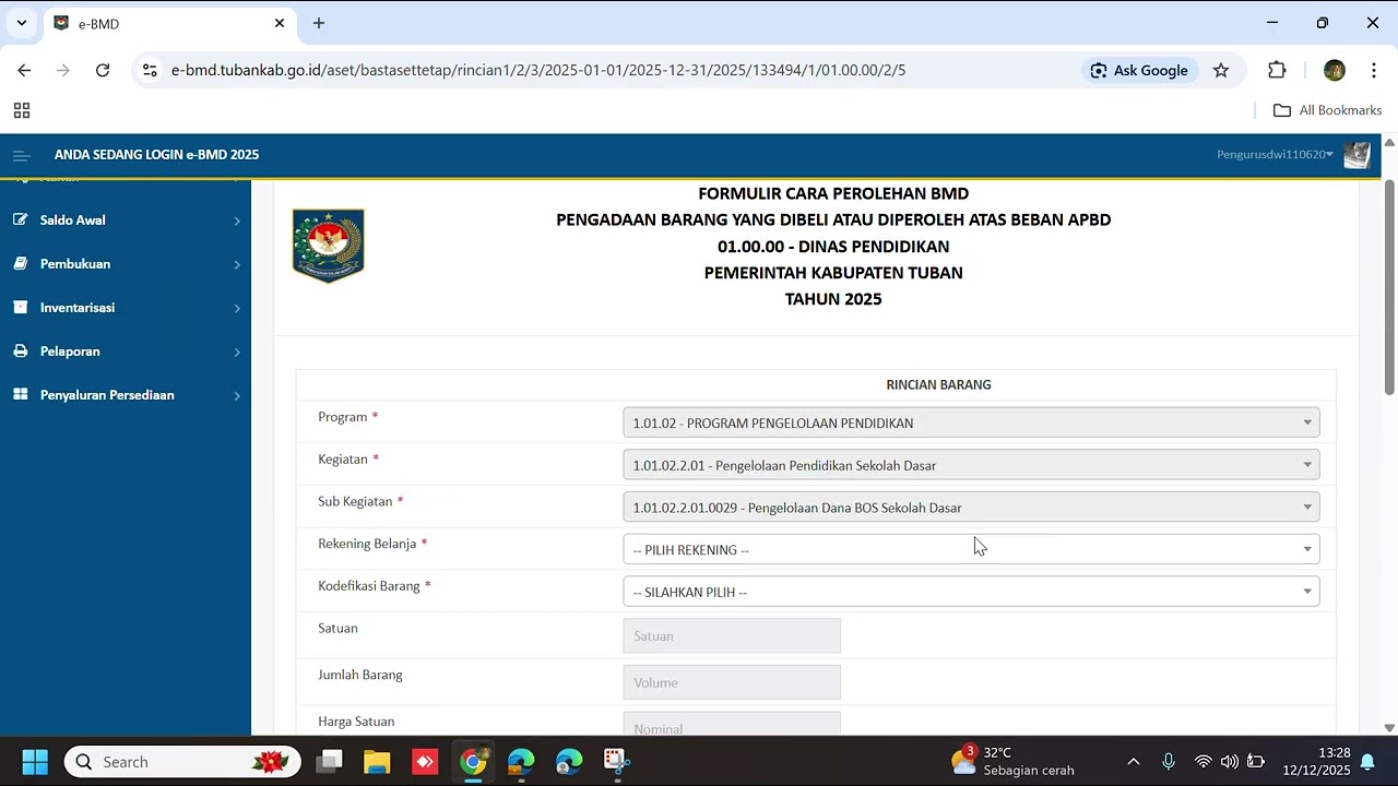 Tutorial input BAST pesanan Buku dan detil buku EBMD Pemkab Tuban