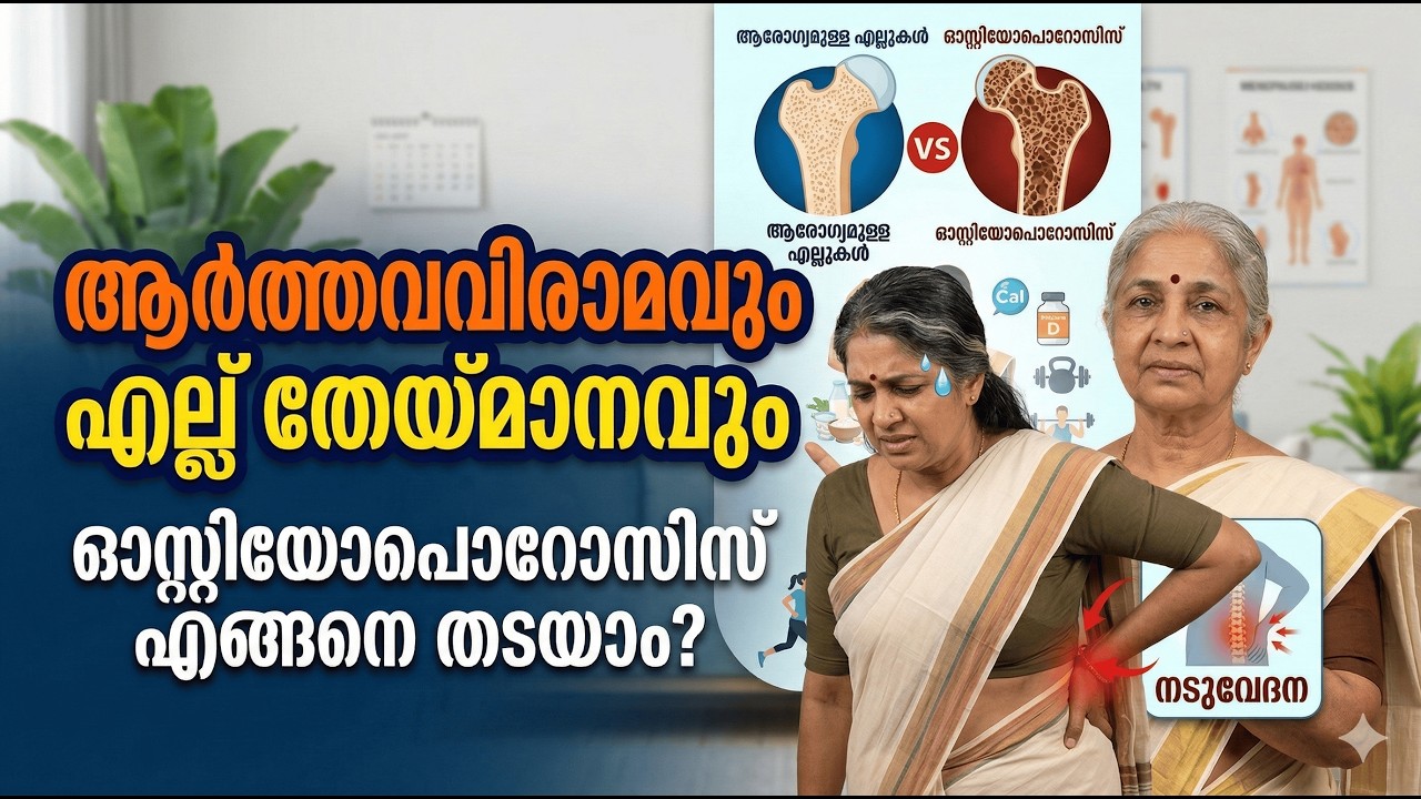 ആർത്തവവിരാമവും എല്ല് തേയ്മാനവും: ഓസ്റ്റിയോപൊറോസിസ് എങ്ങനെ തടയാം?