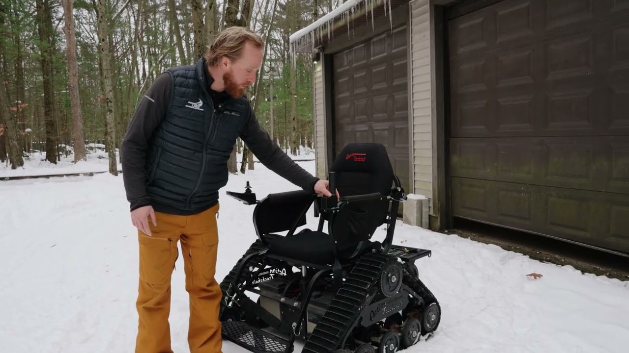How to use the Action Track Chair to get around at Muskegon Luge