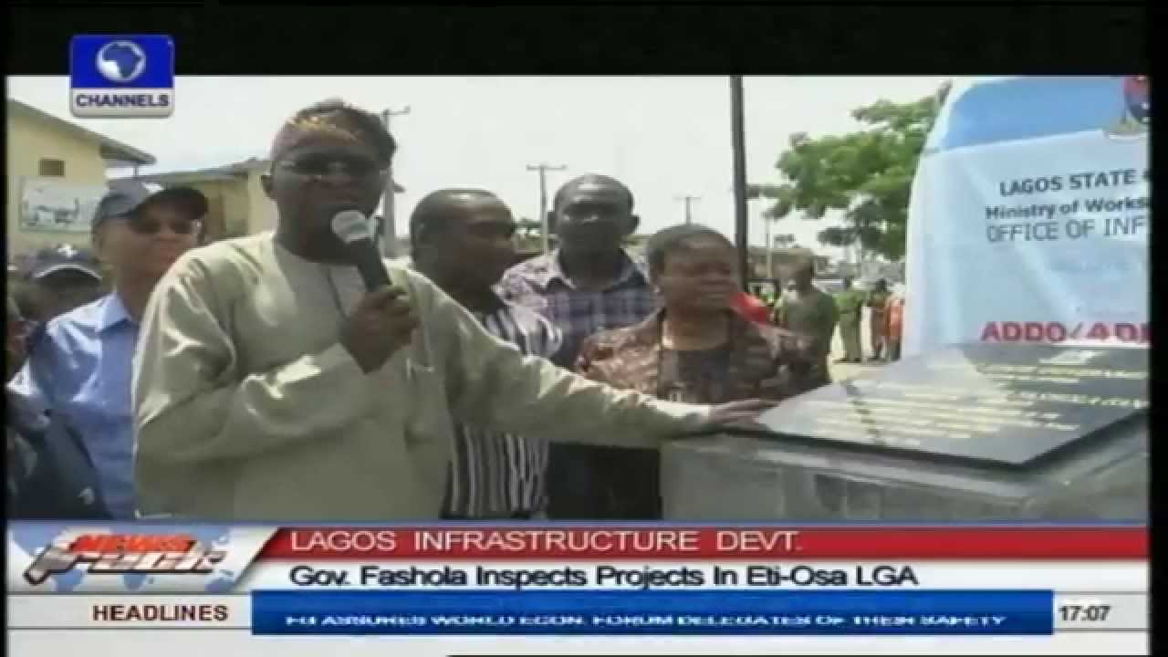 Lagos Infrastructure Development: Gov. Fashola Inspects Projects In Eti-Osa LGA