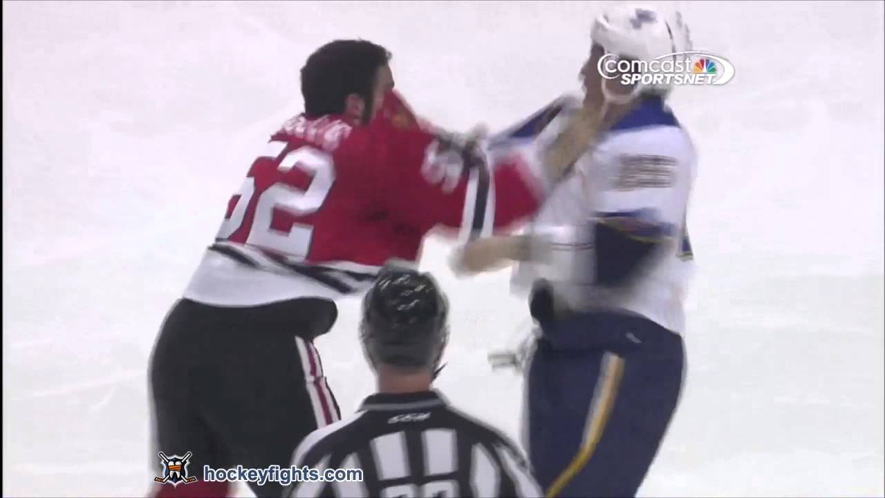 Chris Stewart vs Brandon Bollig Jan 22, 2013