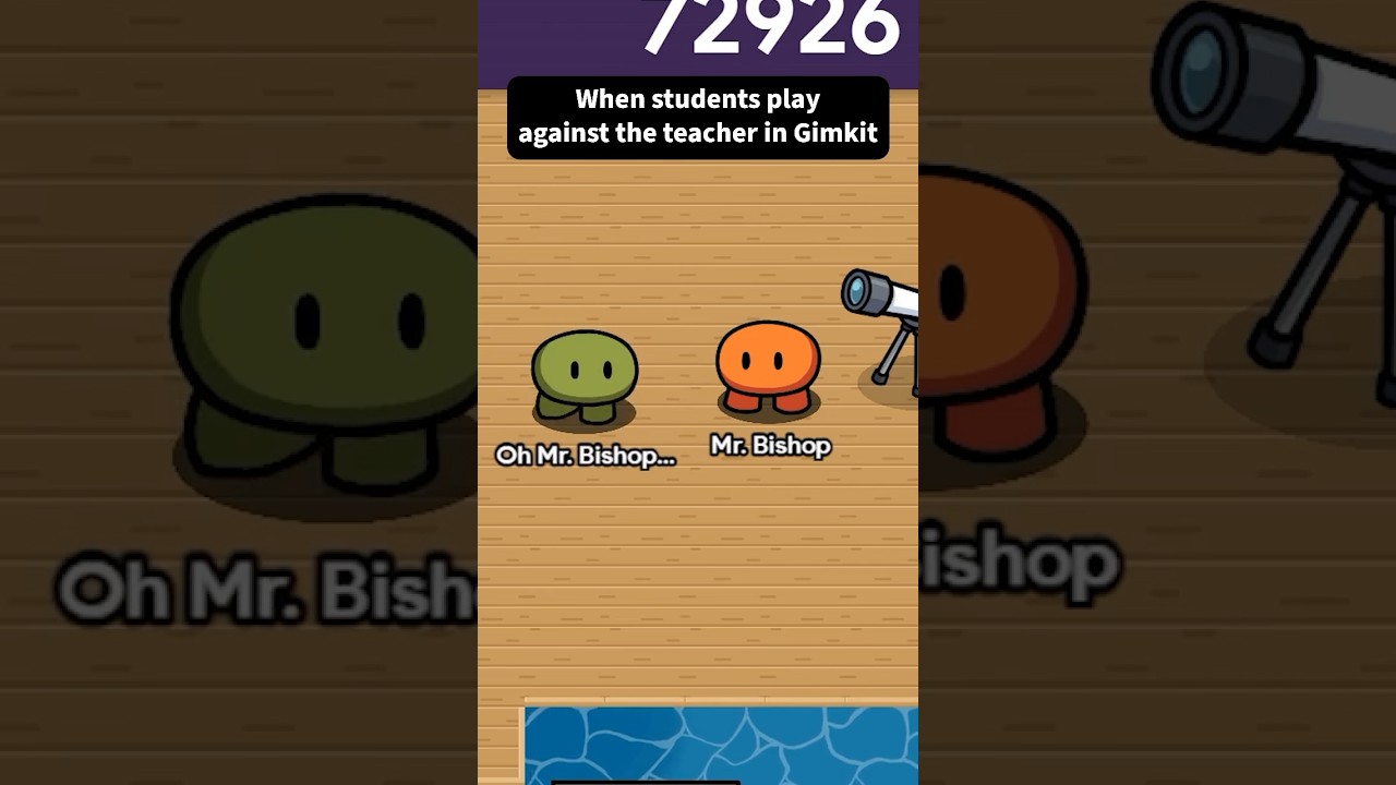 When students play against the teacher in Gimkit #funnyshorts #lol
