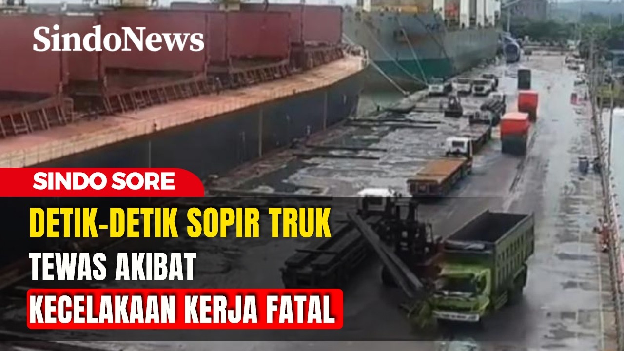 Detik-detik Sopir Truk Tewas Akibat Kecelakaan Kerja Fatal | Sindo Sore | 26/02 | Part 1