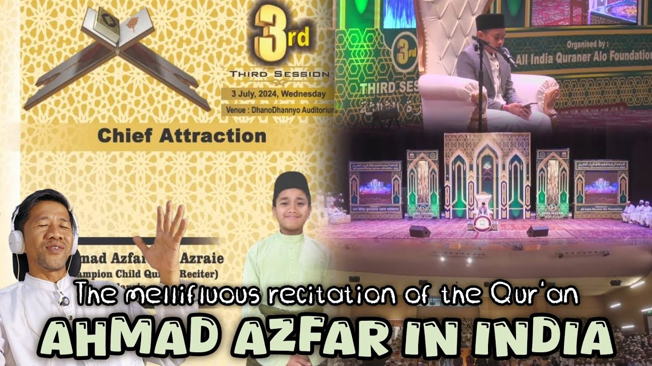 PENAMPILAN AHMAD AZFAR DI INDIA | VIDEO REACTION
