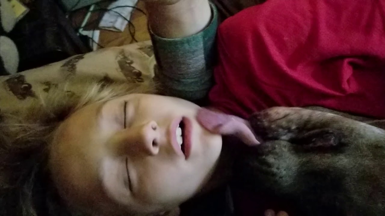 Rule #1: When the dog licks your face... Keep your mouth closed!