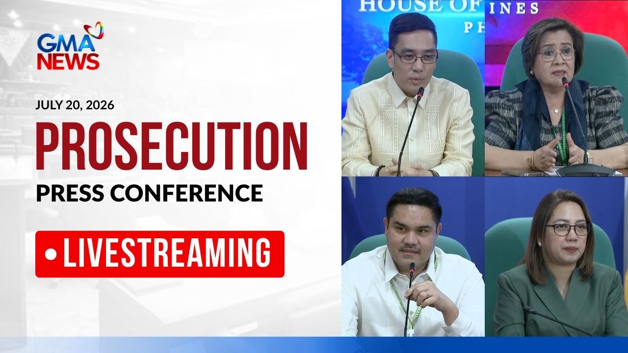 LIVE - Prosecution team press conference (July 20, 2026) | GMA News