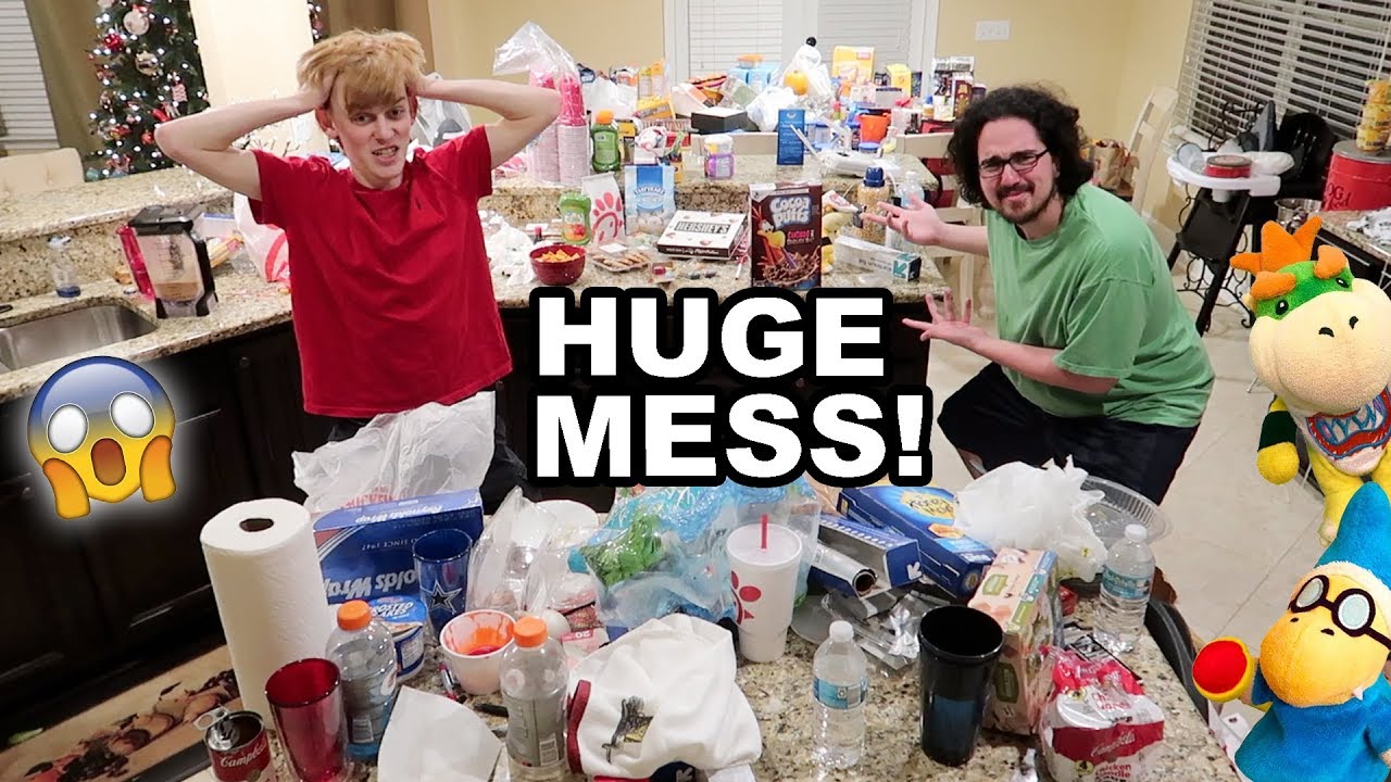OUR DESTROYED HOUSE AFTER AN SML VIDEO!!