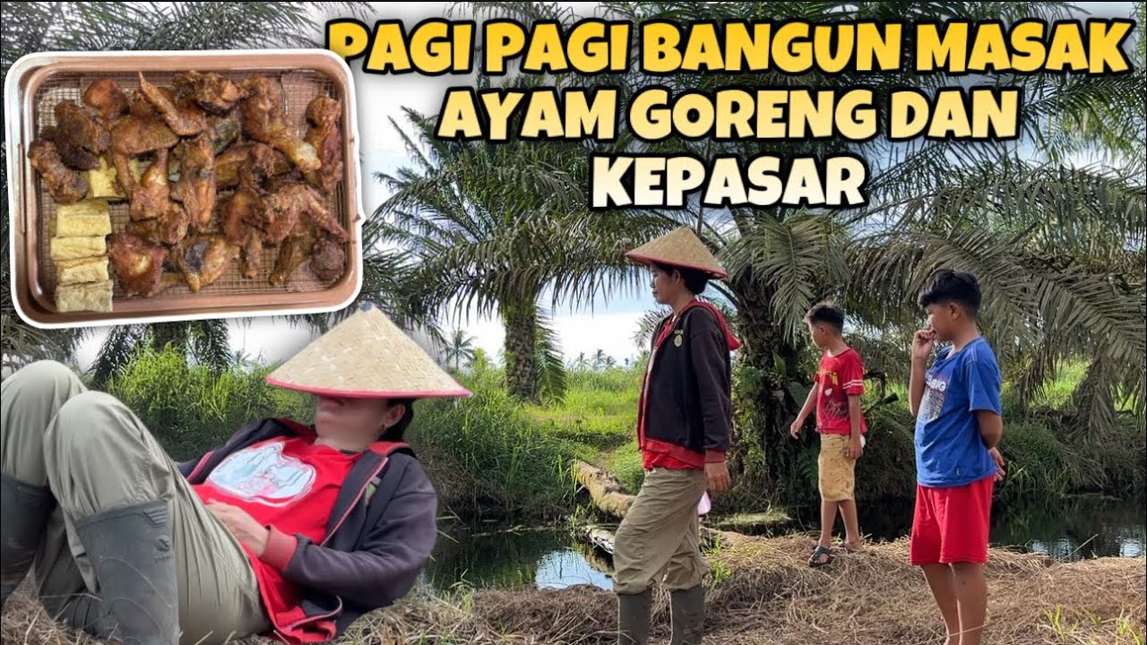 KEKEBUN SEBENTAR LANJUT KE PASAR BELANJA SEDIKIT SAYUR DAN BELI PANCINGAN
