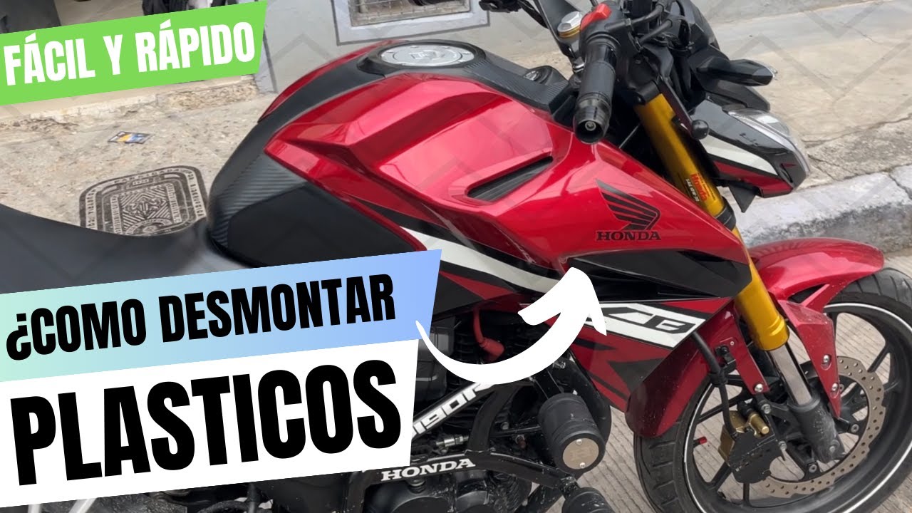 Como desmontar plasticos de la Honda CB190R - FACIL y RAPIDO