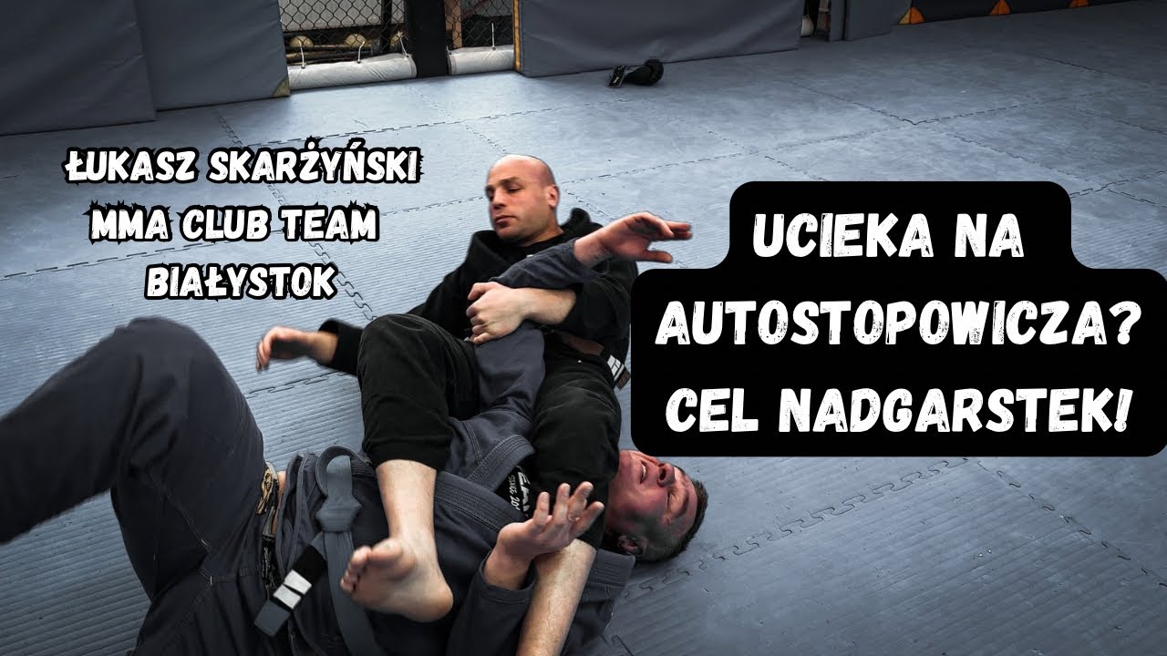 Podstawy BJJ | dźwignia na nadgarstek na ucieczkę na autostopowicza (armbar) | Łukasz Skarzyński MMA
