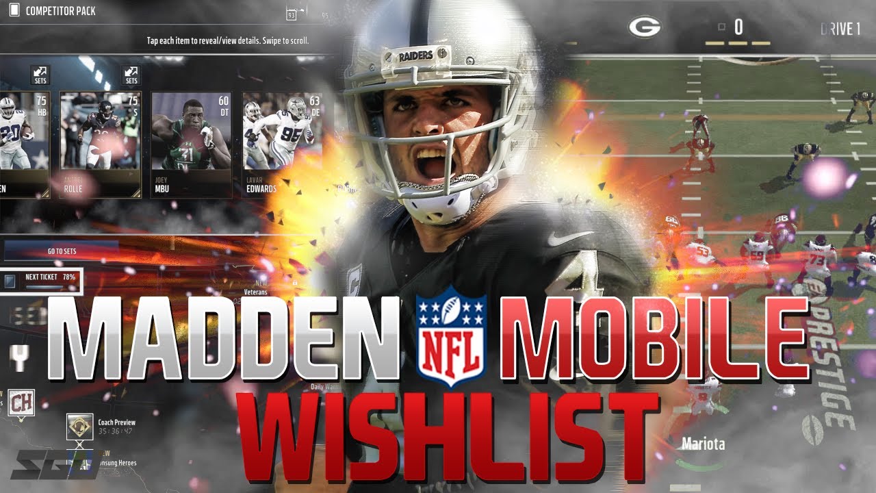 Madden 18 Mobile Wishlist