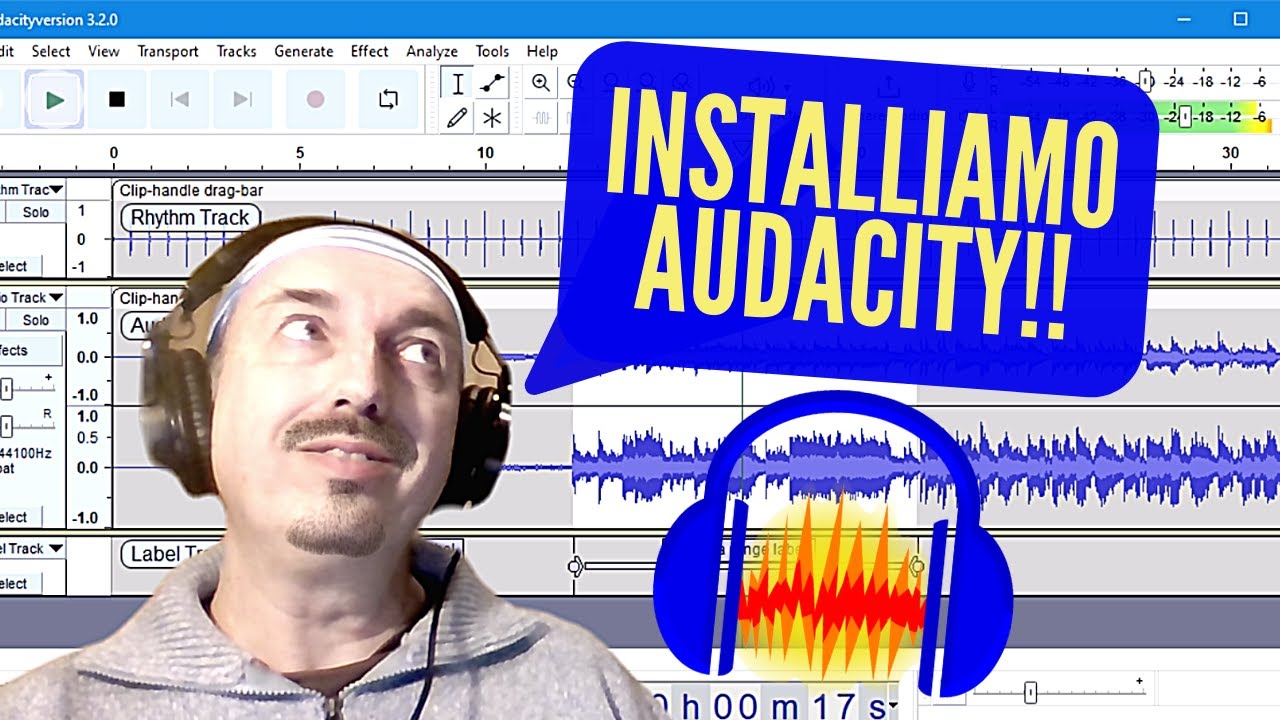 AUDACITY introduzione e installazione - TUTORIAL in italiano per principianti - Editor audio GRATIS!