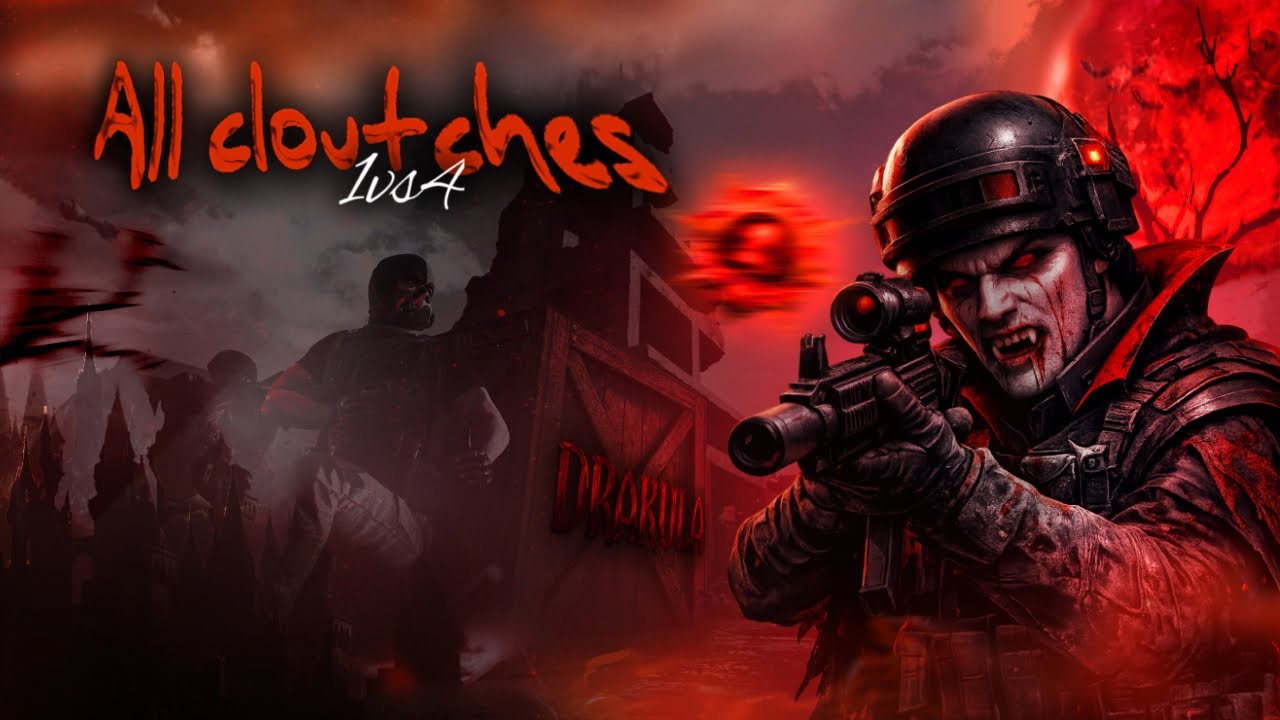 😱PUBG 1vs4 CLOUTCHES🥶  DRAKULA 🇺🇿  #pubgmobile #pubg1v4 