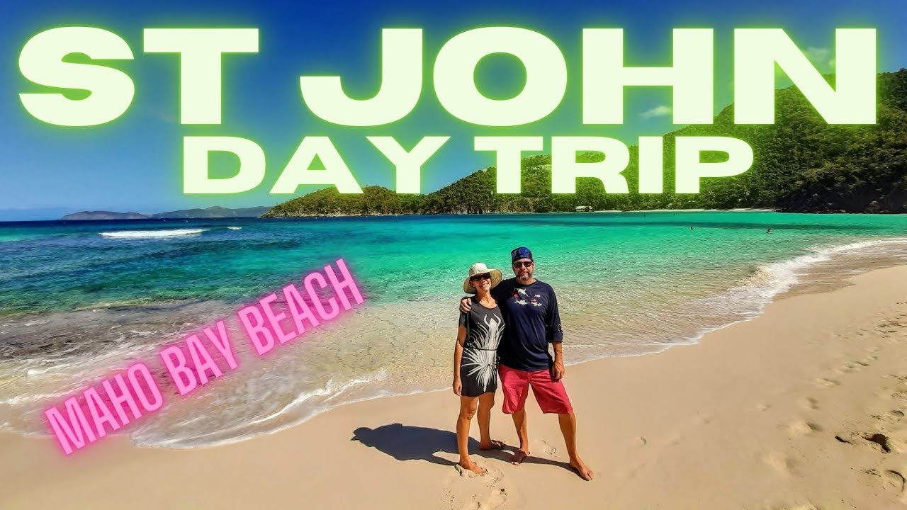 Day Trip to St. John on the Car Ferry (tour of beaches) #how2beach #stjohn #stj