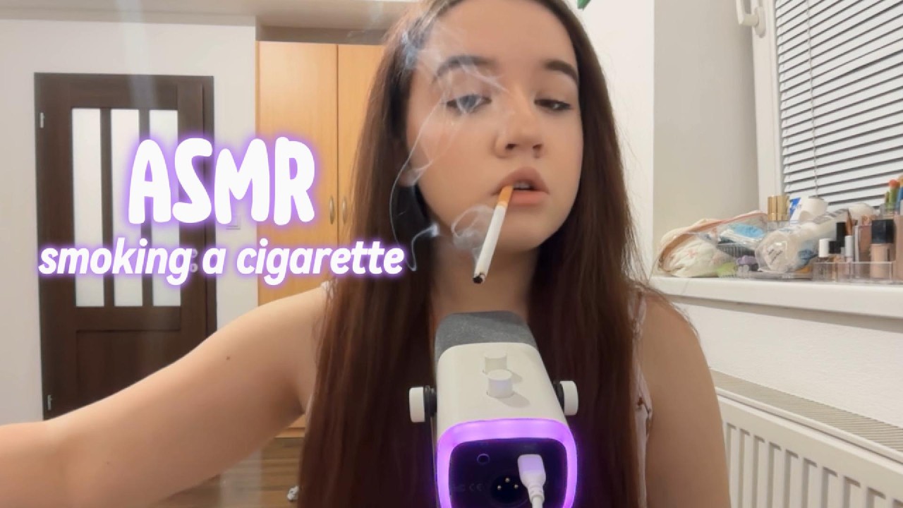 arms smoking a cigarette / асмр курение сигареты 💜
