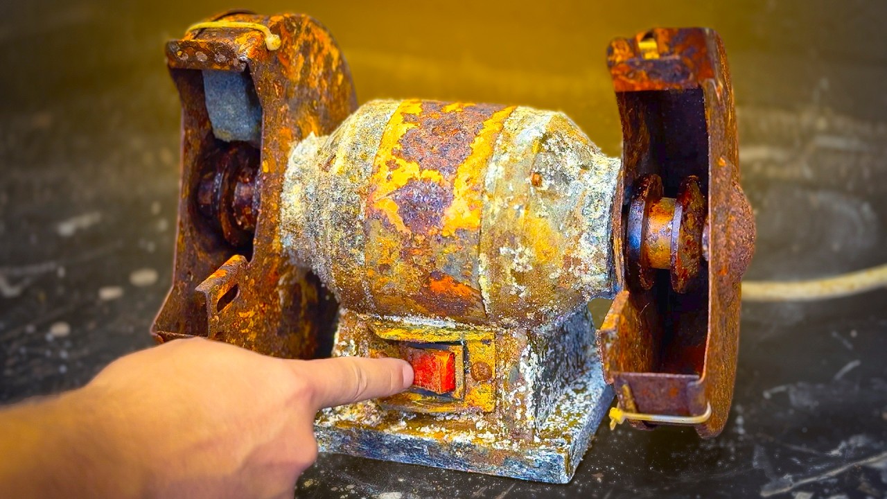 Impossible? Not Anymore - Old Bench Grinder Restoration