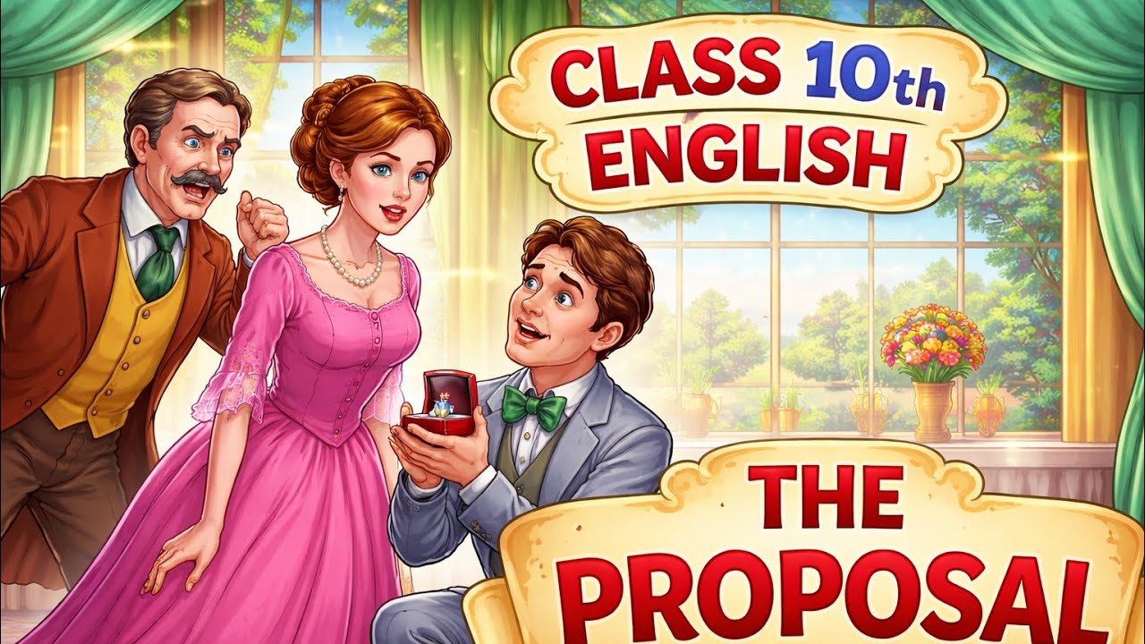 Title:The Proposal – A Humorous Tale of Love, Misunderstandings, and Marriage | Class 10 English