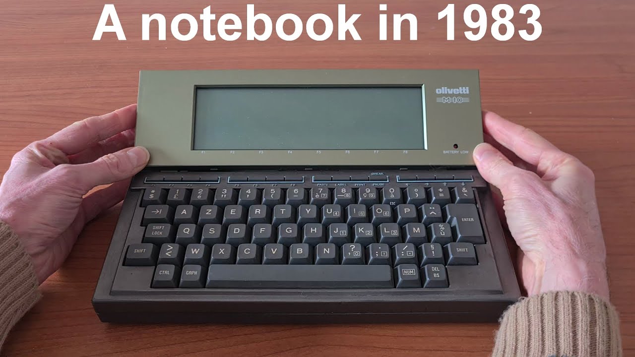 Olivetti M10: как использовались ноутбуки в 1983 году (Видео № 108)