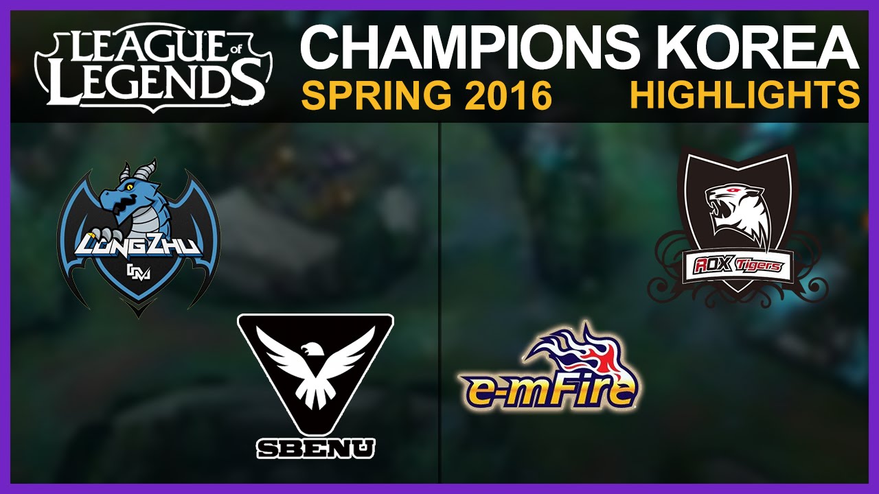 [Highlights] LZ vs SBENU & ROX vs EMF / W5D1 / LCK Spring 2016