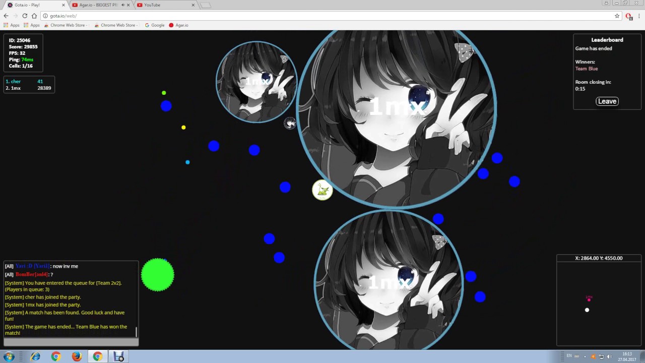 Gota.io - Triple popsplits, one piece pushsplit , pushsplits , popsplits!! Best Moments