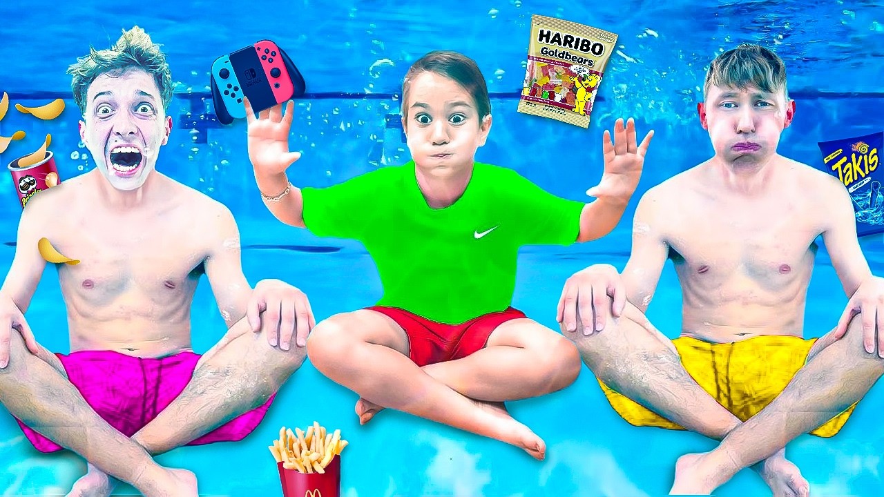 100 STUNDEN im POOL ÜBERLEBEN ESKALIERT KOMPLETT! 😱