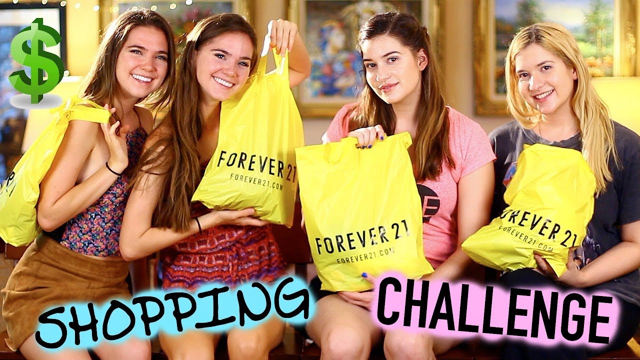 THE SHOPPING CHALLENGE - Twins Vs Sisters | NinaAndRanda