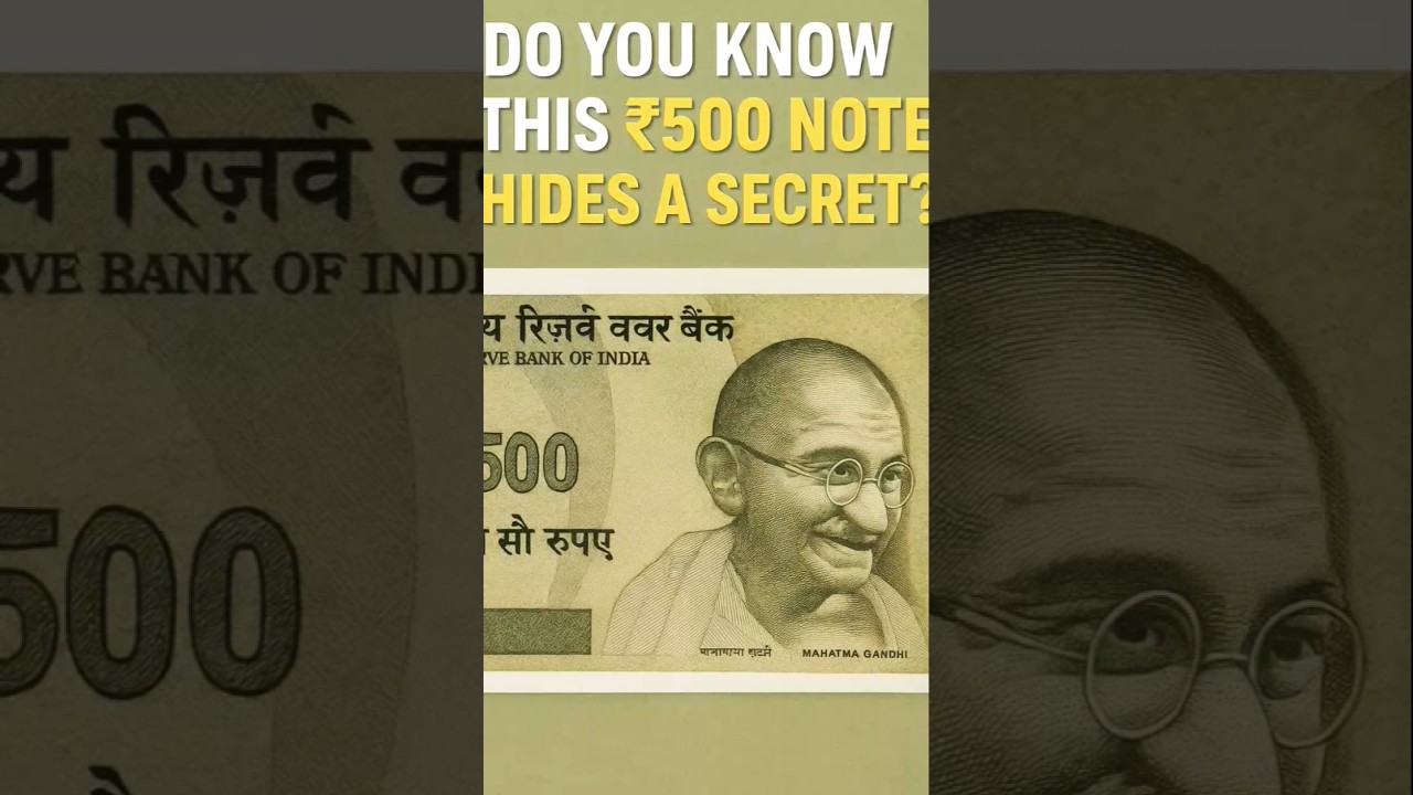 ₹500 Note Security Feature You Never Noticed! 💵 #shorts #banknote #currency