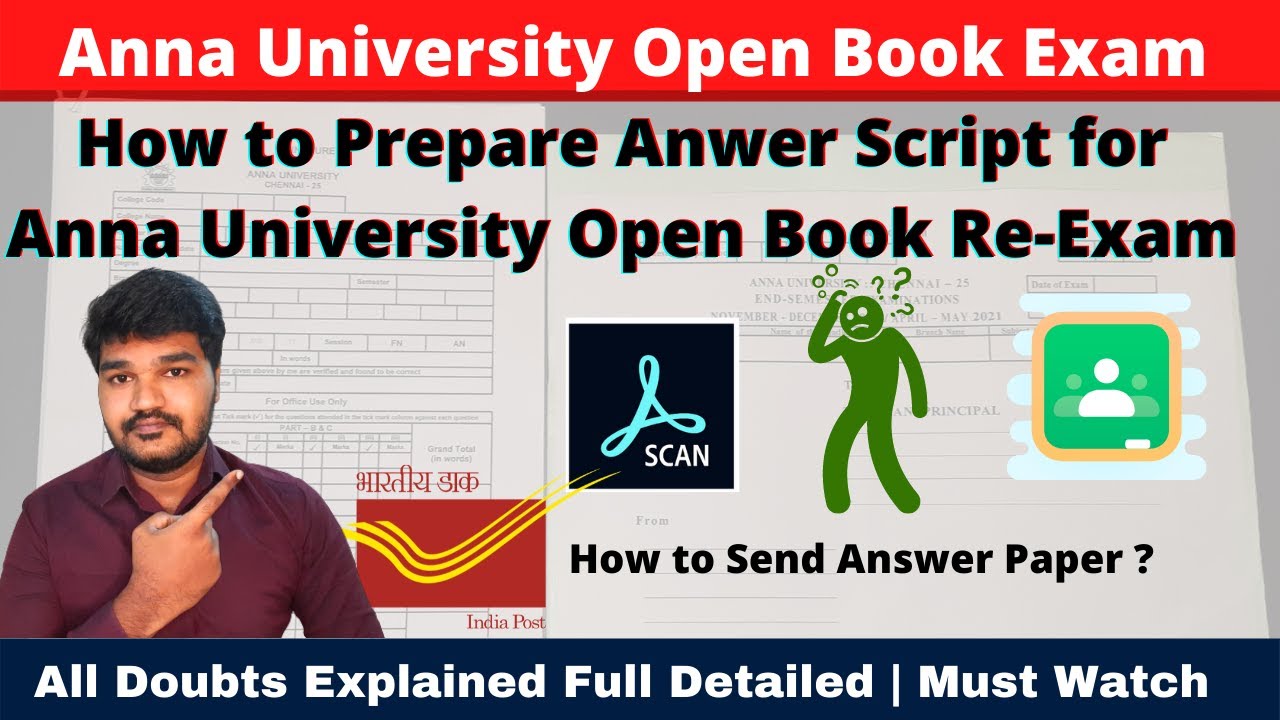 Anna University Open Book Exam Instructions | anna university latest news today | Must Watch