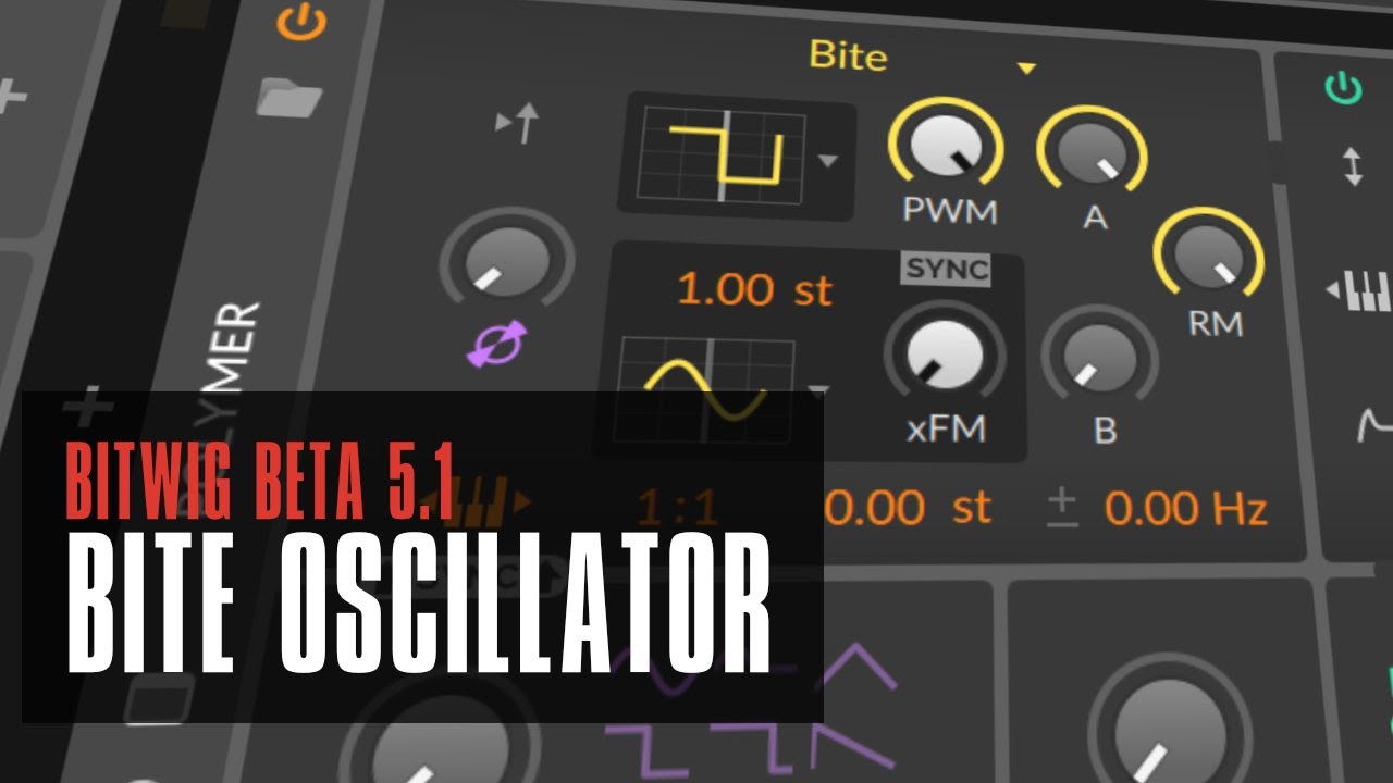 Bitwig 5.1 - Bite Oscillator is DIRTY