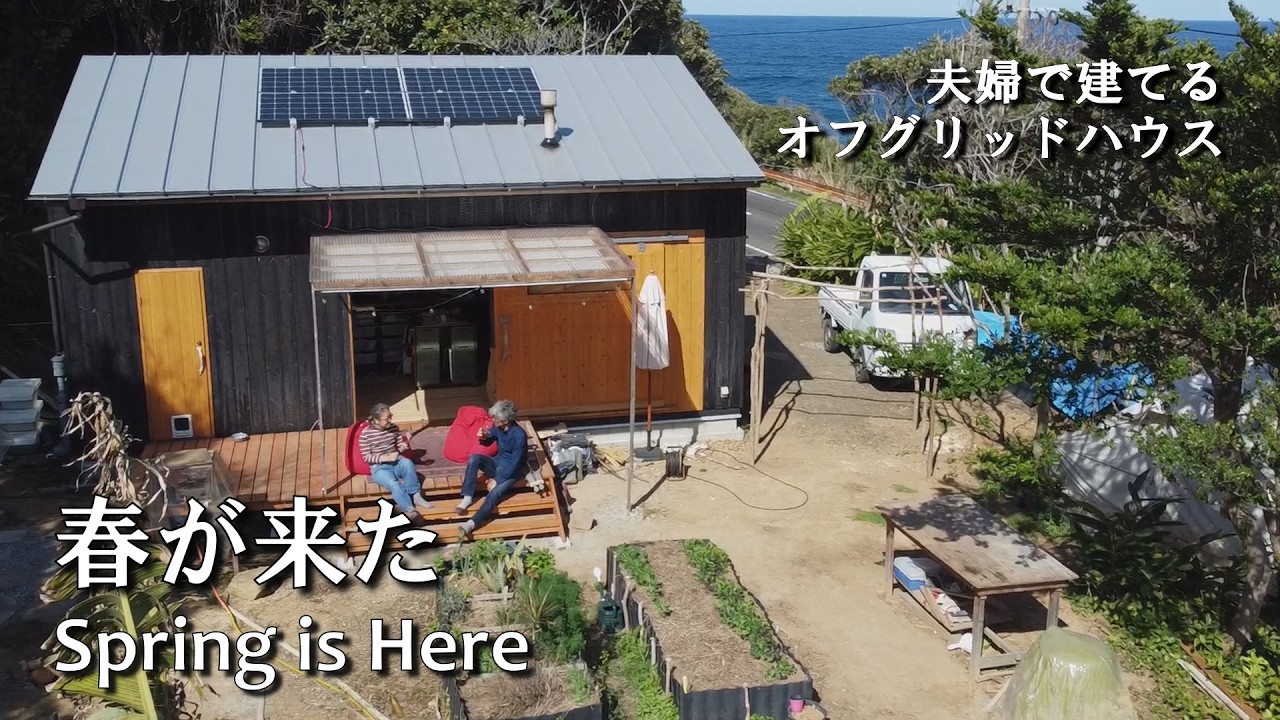 #54 自給自足へ向けて、果樹を移植、畑に種まき　生みたて卵で作るデザート　露天風呂製作継続中