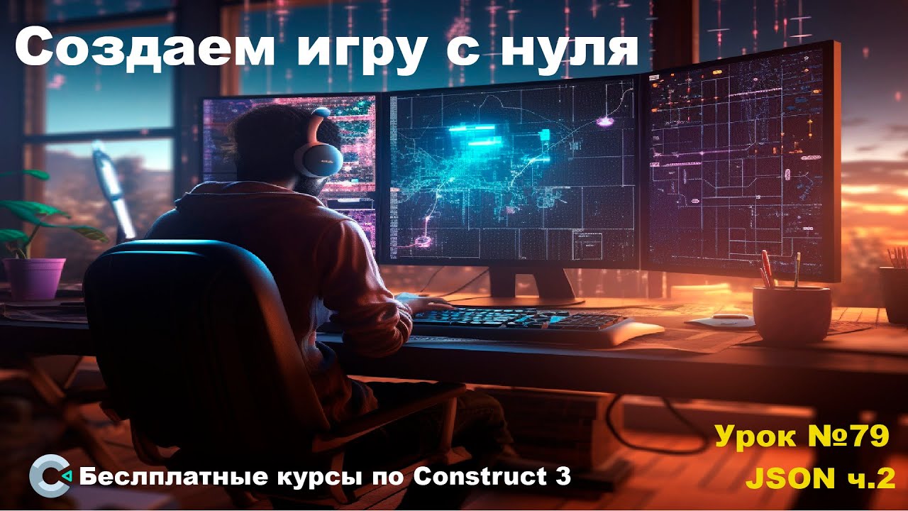 JSON (Джсон) Часть 2 | Урок №79 | Курс по Construct 3 | Разработка игр