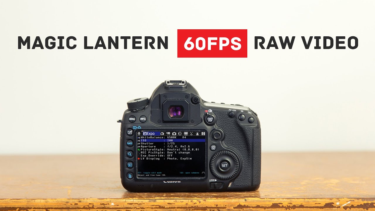 Magic Lantern RAW 60fps Slow Motion Tutorial