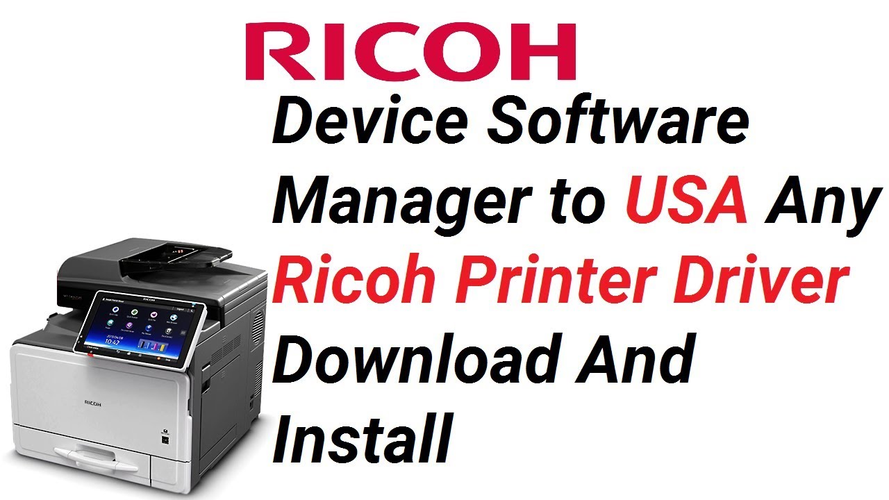 DSM to Any Ricoh Printer Driver Download And Install (only USA printer supported) || Teach World ||