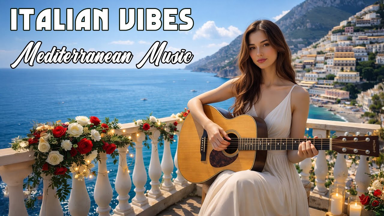 The Best 🇮🇹 Italian Music🎶 Italian Vibes 🎶 1+ Hour Scenic Amalfi Coast & Lake Como Relaxation 4K