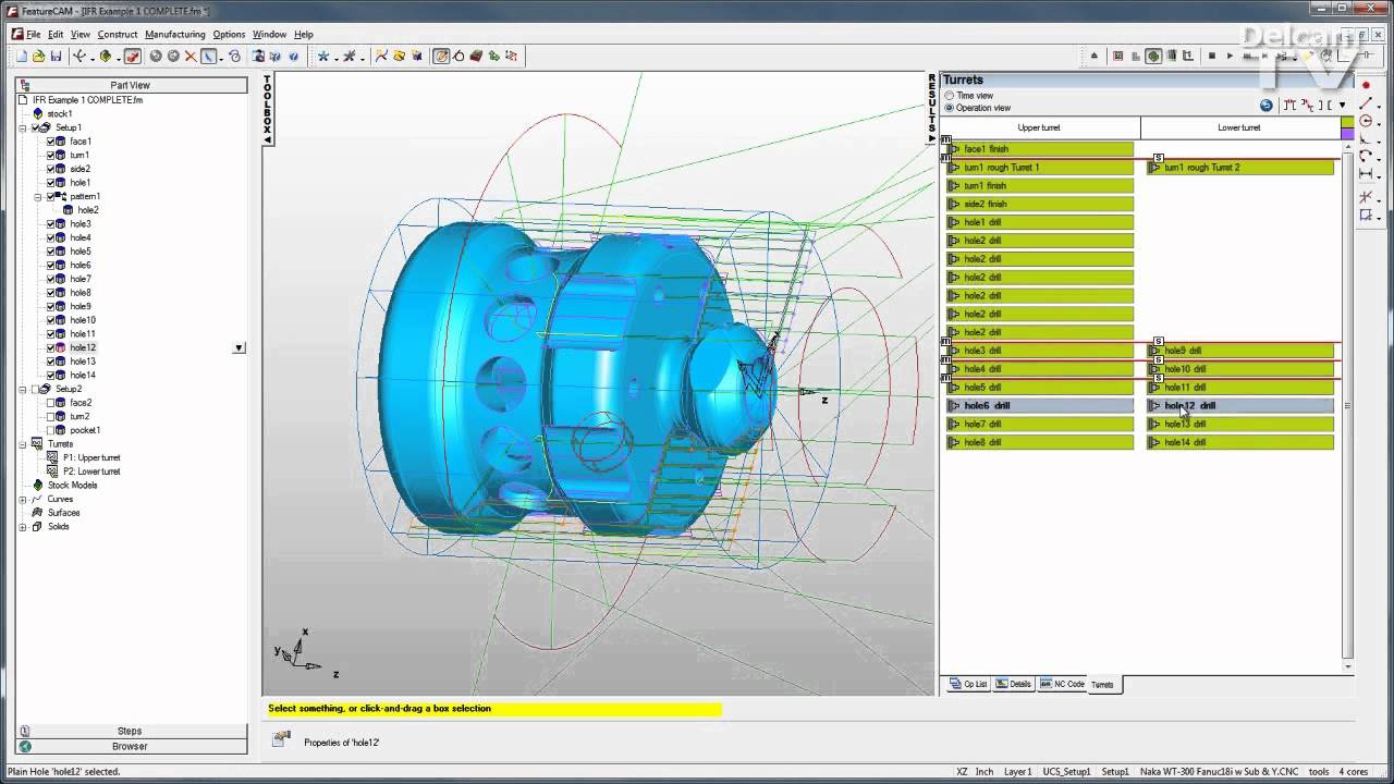 FeatureCAM Advanced Turn/Mill Overview