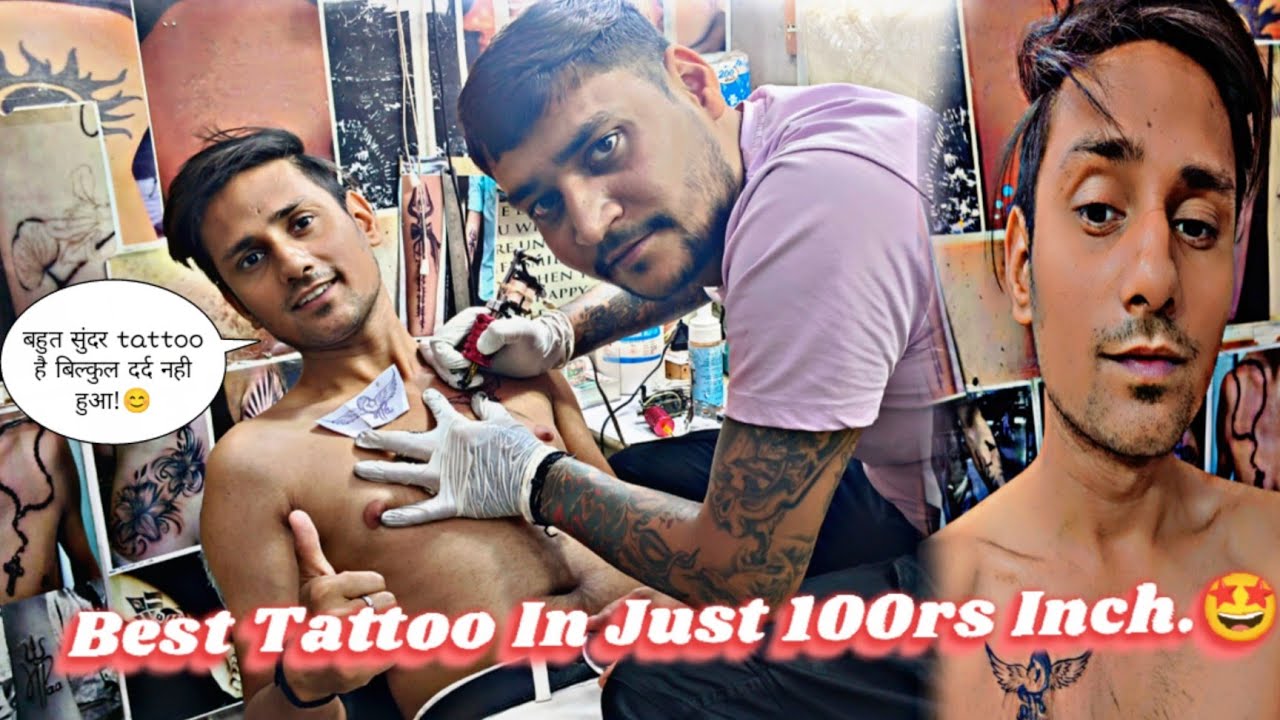 STARTING RS.100🤩 PALIKA BAZAAR (CP) CHEAPEST PRICES TATTOO BEST TATTOO IN DELHI😱 GARIB VLOGGER